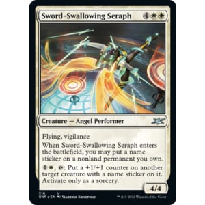 Sword-Swallowing Seraph (Galaxy Foil)