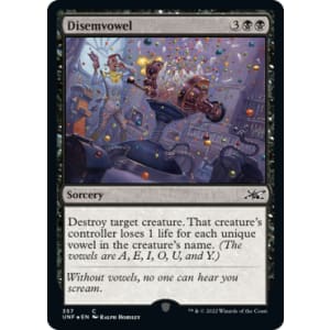 Disemvowel (Galaxy Foil)