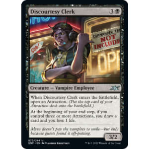 Discourtesy Clerk