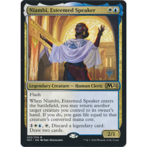 Niambi, Esteemed Speaker