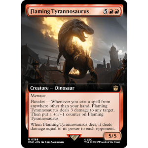 Flaming Tyrannosaurus