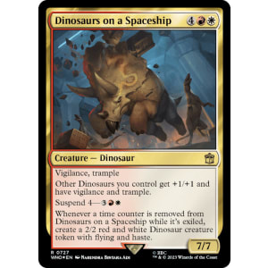 Dinosaurs on a Spaceship (Surge Foil)