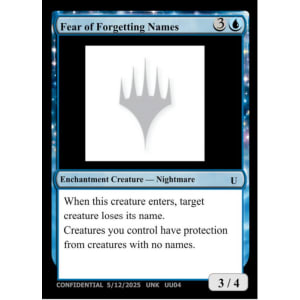 Fear of Forgetting Names