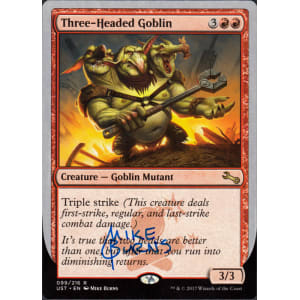 Three-Headed Goblin Signed by Mike Burns