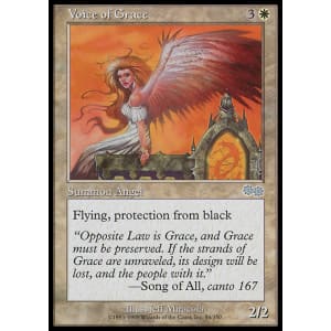 Voice of Grace Magic Card Urza/'s Saga MTG