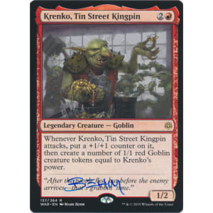 Krenko, Tin Street Kingpin Signed by Mark Behm