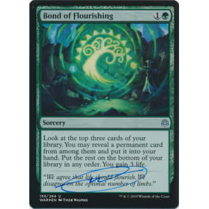 Bond of Flourishing FOIL Signed by Tyler Walpole