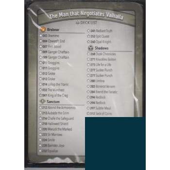 The Man that Negotiates Valhalla