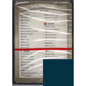 Cecily, Domain Cadet