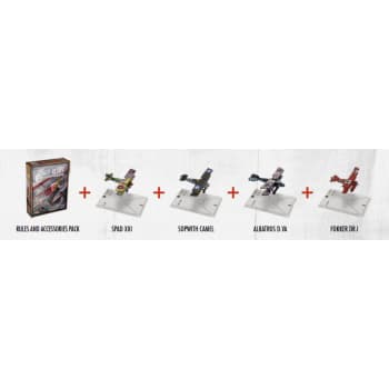 Wings of Glory WWI Rules and Accessories Pack + Airplane Packs Combo