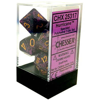 Chessex - Poly 7 Dice Set - Speckled Hurricane