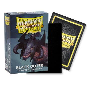 Dragon Shield Sleeves: Matte Black Outer Sleeves (100)