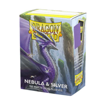 Dragon Shield Sleeves: Dual Matte Art - Nebula & Silver (100)