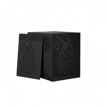 Dragon Shield Deck Box: Double Shell - Shadow Black/Black