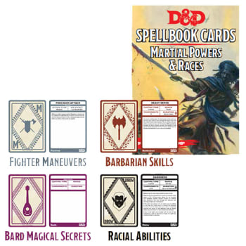 Dungeons Dragons: Martial Powers Races Spellbook Playing cards (5th Variation) graphic about 5e Spell Cards Printable referred to as Dungeons Dragons: Martial Powers Races Spellbook Playing cards (5th Variation)