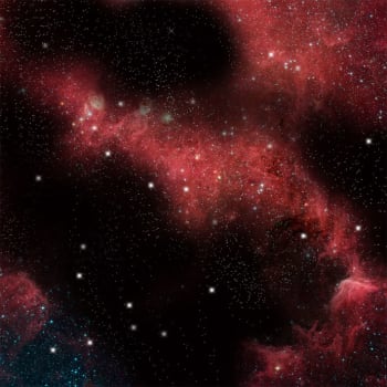 Galactic Mat: Crimson Gas Cloud Battlemat