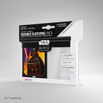 Gamegenic - Star Wars: Unlimited Double Sleeving Pack - Darth Vader (120)