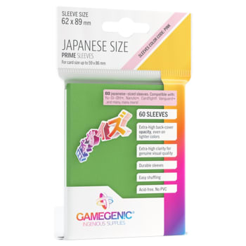 Gamegenic: Prime Japanese Sized Sleeves - Green (60)