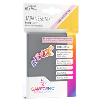 Gamegenic: Prime Japanese Sized Sleeves - Dark Gray (60)