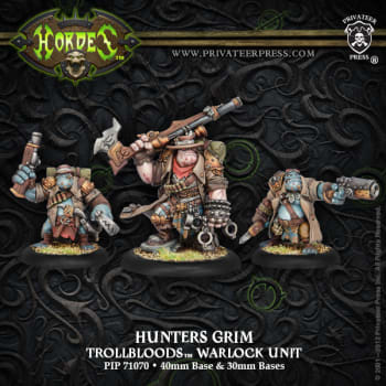 Trollblood The Hunters Grim Warlock Unit Box