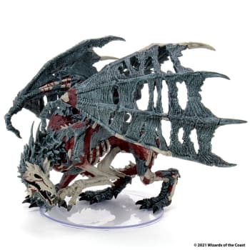 D&D Fantasy Miniatures: Icons of the Realms: Boneyard - Green Dracolich Premium Set