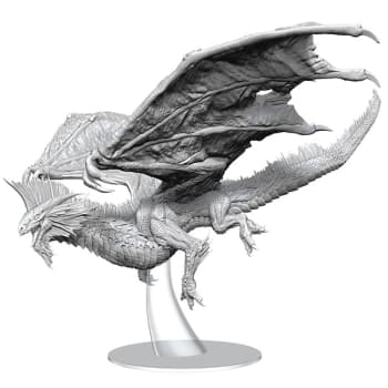 D&D Fantasy Miniatures: Nolzur's Marvelous Unpainted Miniatures: Adult Silver Dragon