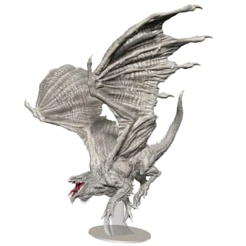 D&D Fantasy Miniatures: Icons of the Realms: Premium Figure - Adult White Dragon