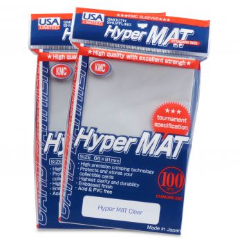 KMC Standard Sleeves - Hyper Matte Clear USA Pack (100)