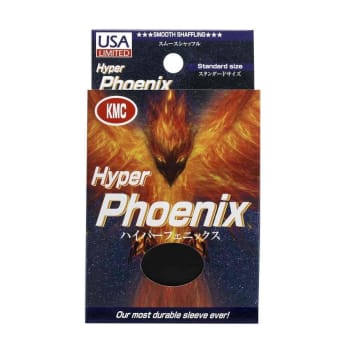 Japanese Card Sleeves - Hyper Matte Phoenix Black USA Pack (100)