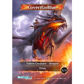 CoolStuffInc CovertGoBlue Dragon Token