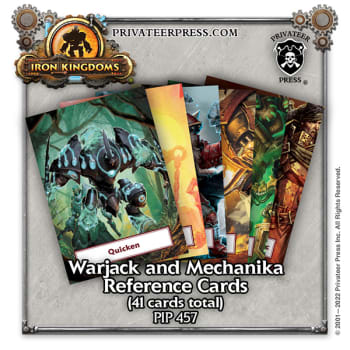 Iron Kingdoms Roleplaying Game: Warjack and Mechanika Reference Card Deck (5th Edition)