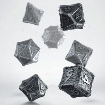 Poly 7 Dice Set: Metal Mythical