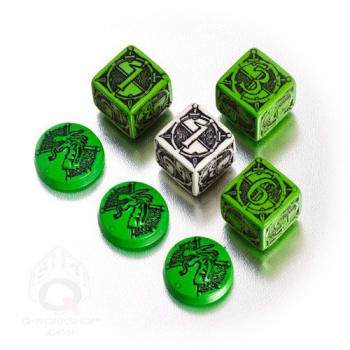 Kingsburg Dice & Tokens Set : Green