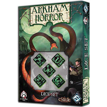 Arkham Horror Dice Set: Black with Green