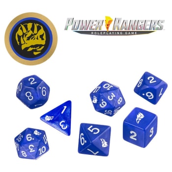 Power Rangers RPG: Dice Set - Blue