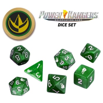 Power Rangers RPG: Dice Set - Green