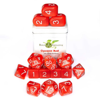 TheDiceShopOnline on X: Opaque Red & White Arch D4 Dice    / X