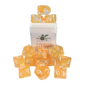 Role 4 Initiative - 15ct. Dice Set: Diffusion Citrus