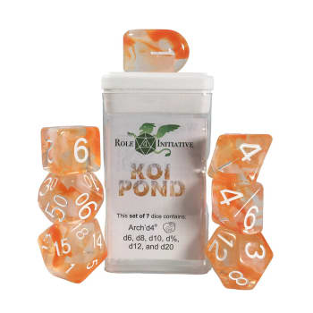 Role 4 Initiative - 7ct. Dice Set: Diffusion Koi Pond