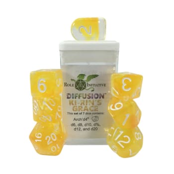 Role 4 Initiative - 7ct. Dice Set with Arch'd4: Diffusion Ki-Rin's Grace
