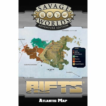 Savage Worlds RPG: Rifts - Poster Map of Atlantis