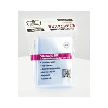 Ultimate Guard Sleeves - 100 count - Standard Sized - Premium Soft - Transparent