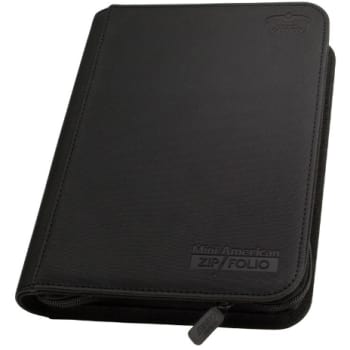 Ultimate Guard - 9-Pocket Mini American ZipFolio - XenoSkin Black
