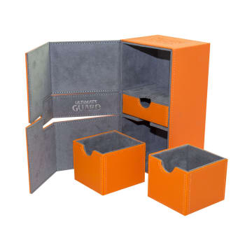 Ultimate Guard - Twin Flip'n'Tray Deck Case - XenoSkin Standard 200+ Orange