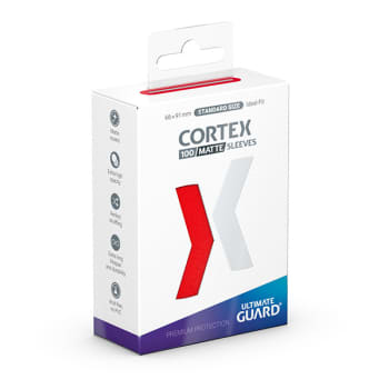 Cortex Sleeves: Standard Sized - Matte Red (100)