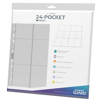 Ultimate Guard: 24-Pocket QuadRow Pages Side-Loading - Transparent (10)