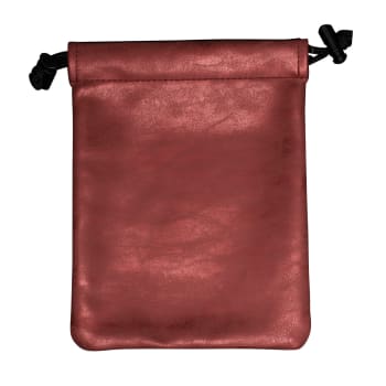 Treasure Nest Dice Bag - Suede Collection - Ruby