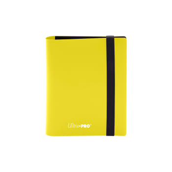 UltraPro 4 Pocket PRO-Binder - Eclipse - Lemon Yellow