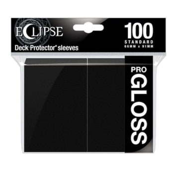 Ultra Pro Sleeves - 100 count - Standard Sized - Gloss Eclipse Jet Black