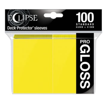 UltraPro Sleeves - Gloss Eclipse Standard - Lemon Yellow (100)